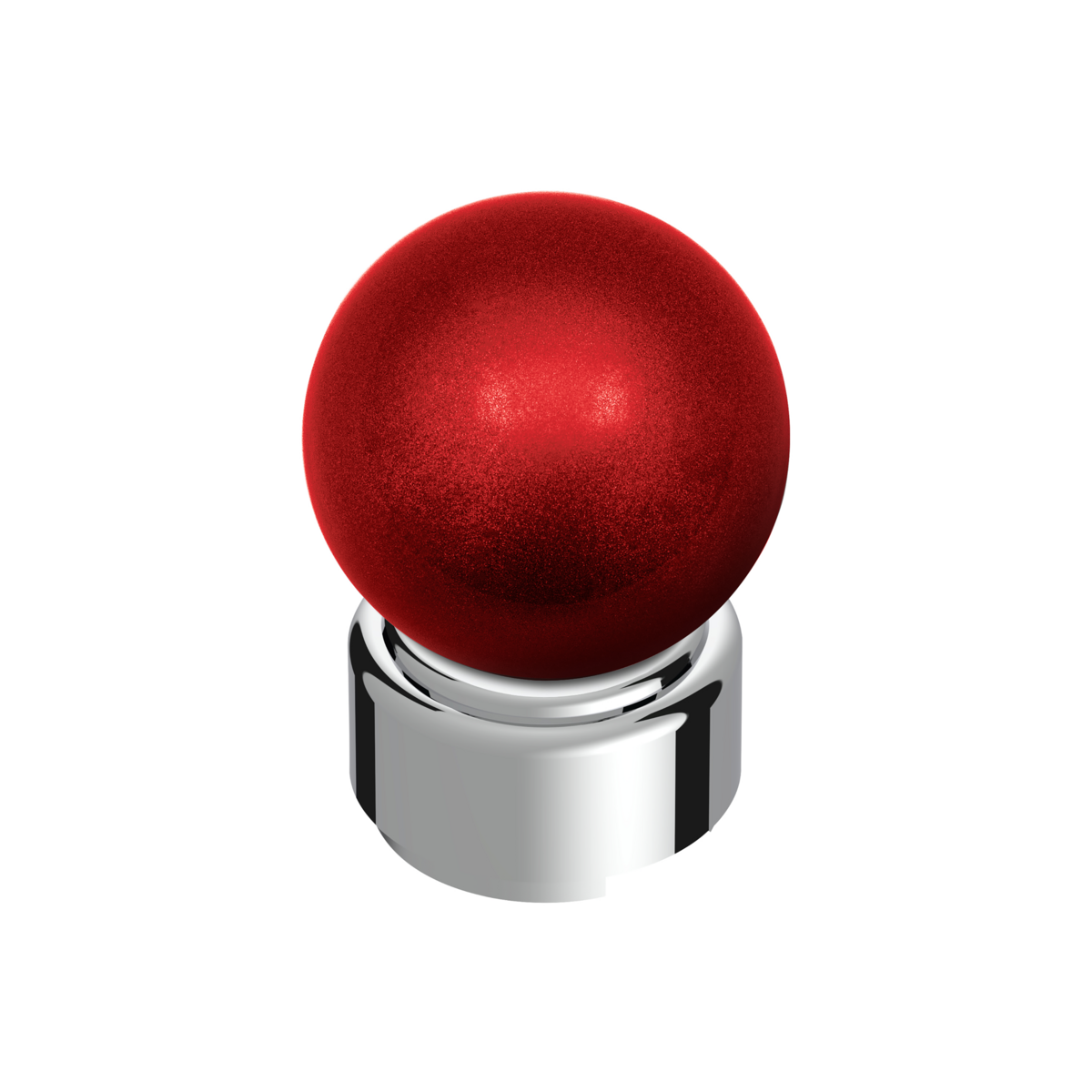 Thread-On Bristol Style Gearshift Knob with 9/10 Speed Adapter-Candy Red