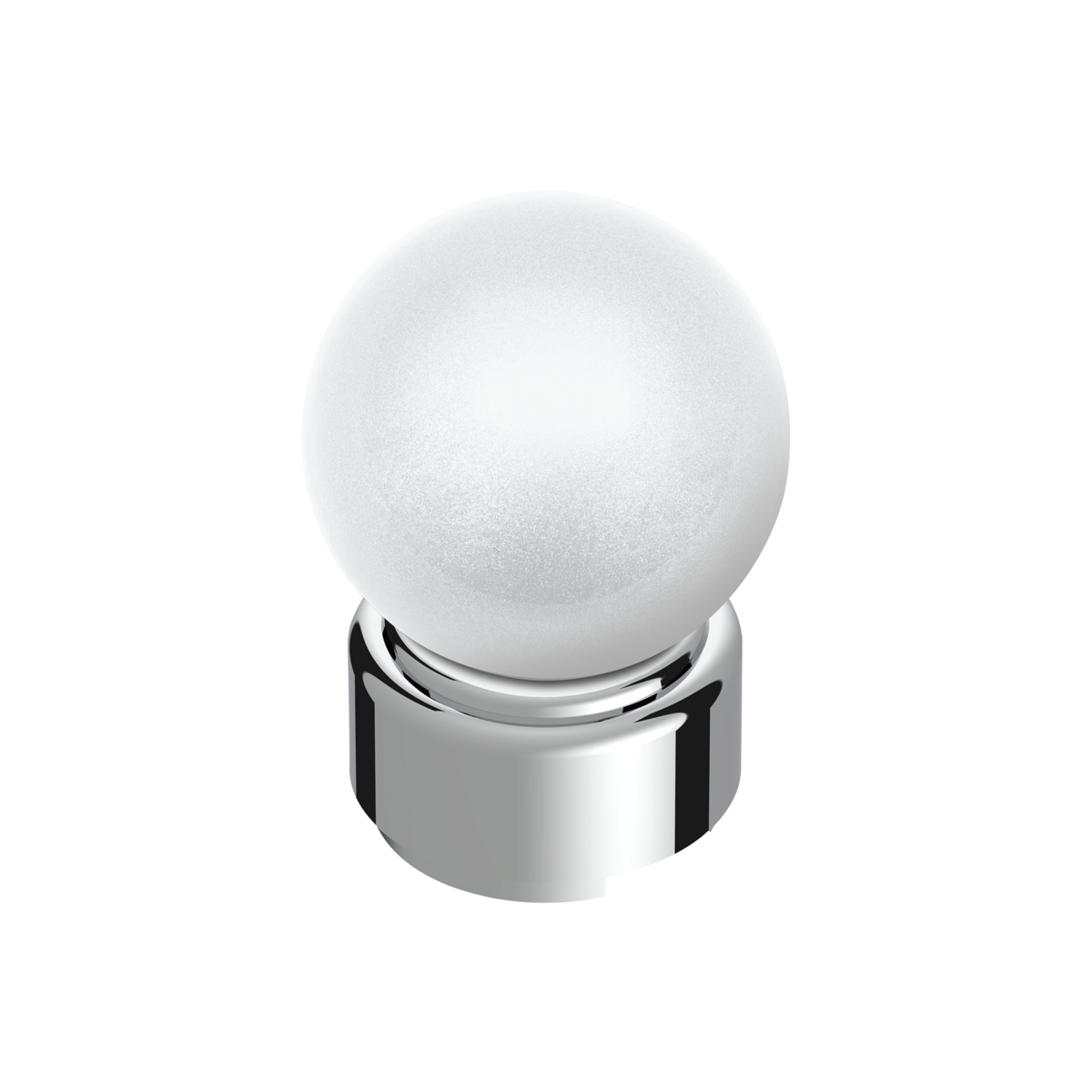 Thread-On Bristol Style Gearshift Knob with 9/10 Speed Adapter-Pearl White