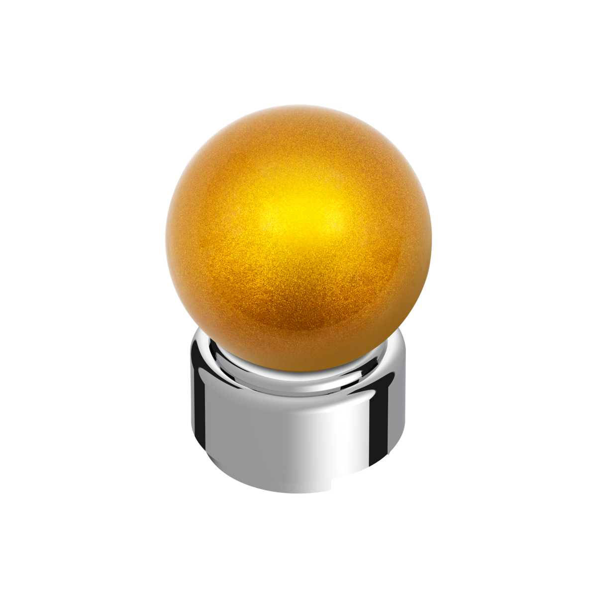 Thread-On Bristol Style Gearshift Knob with 9/10 Speed Adapter-Electric Yellow