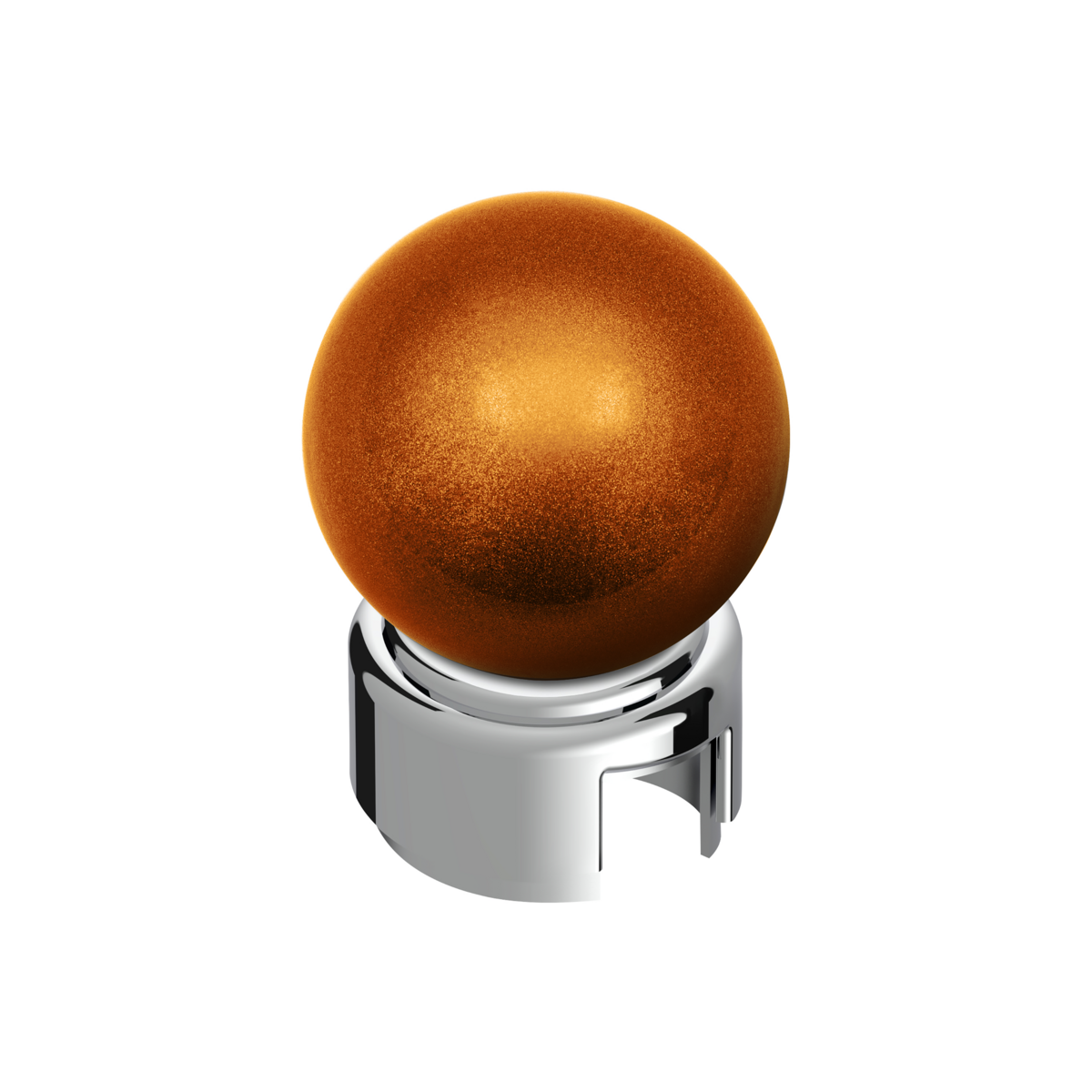 Thread-On Bristol Style Gearshift Knob with 13/15/18 Speed Adapter-Cadmium Orange
