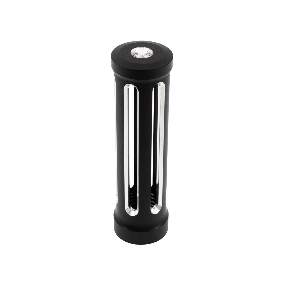 M30X3.5 Thread-On Sonoma Style Gearshift Knob-Clear Crystal/Matte Black