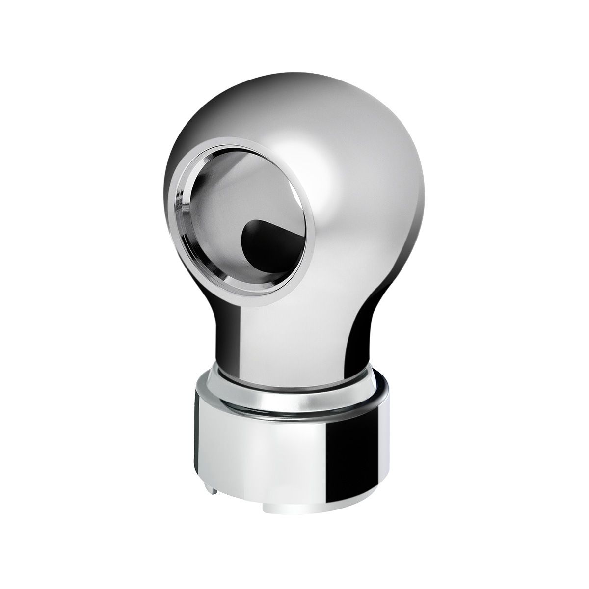 Thread-On Charlotte Style Gearshift Knob With 9/10 Speed Adapter-Chrome