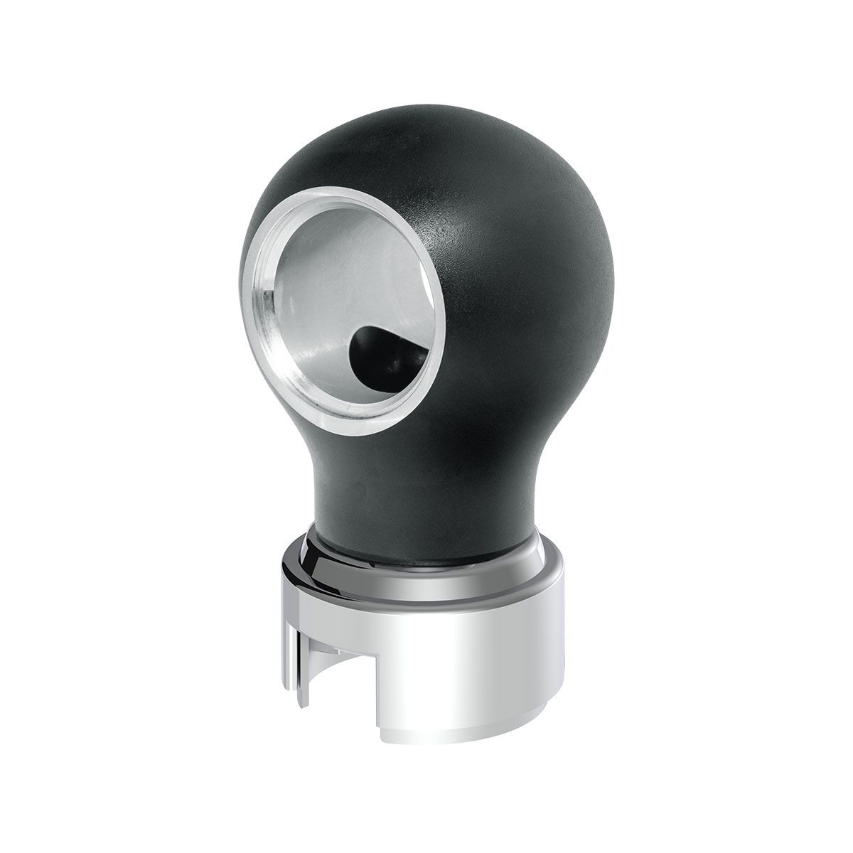 Thread-On Charlotte Style Gearshift Knob With 13/15/18 Speed Adapter-Matte Black