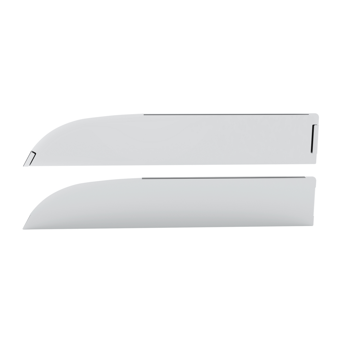 430 Stainless Steel 6" Chop Top Window Trim For 2012-2017 Peterbilt 567 & 579 (Pair)