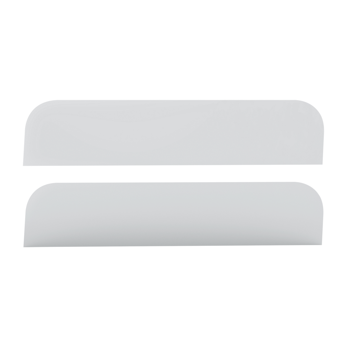 430 Stainless Steel 6.5" Chop Top Window Trim For Peterbilt 379, 388, 389 Sleeper (Pair)