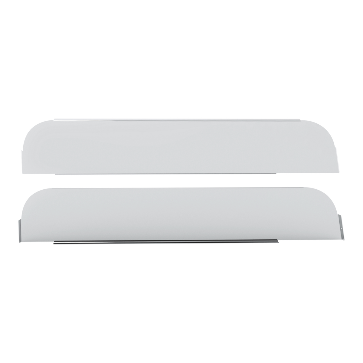 430 Stainless Steel 5" Chop Top Window Trim For 1998+ Kenworth Trucks (Pair)