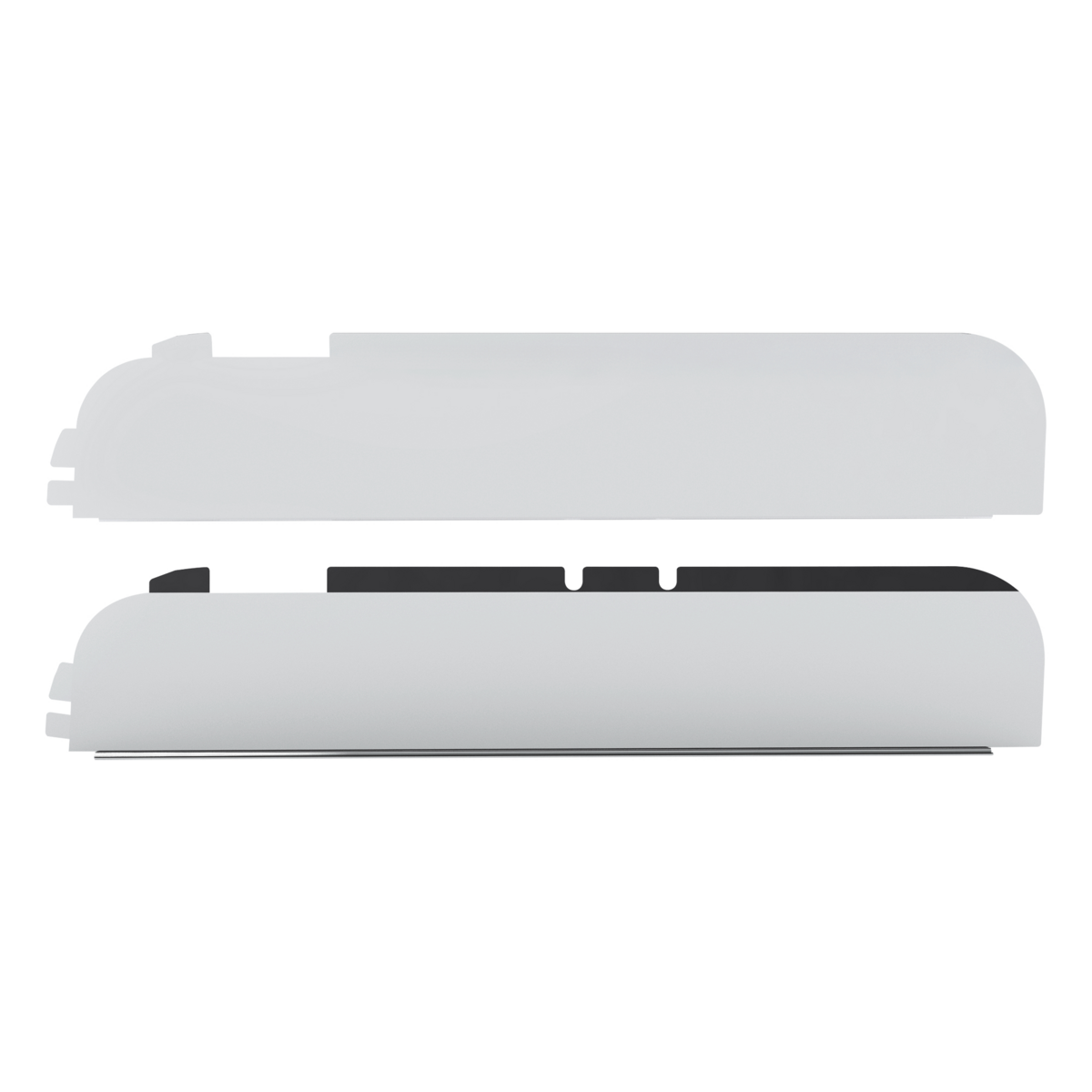 430 Stainless Steel 6" Chop Top Window Trim For Western Star Trucks (Pair)