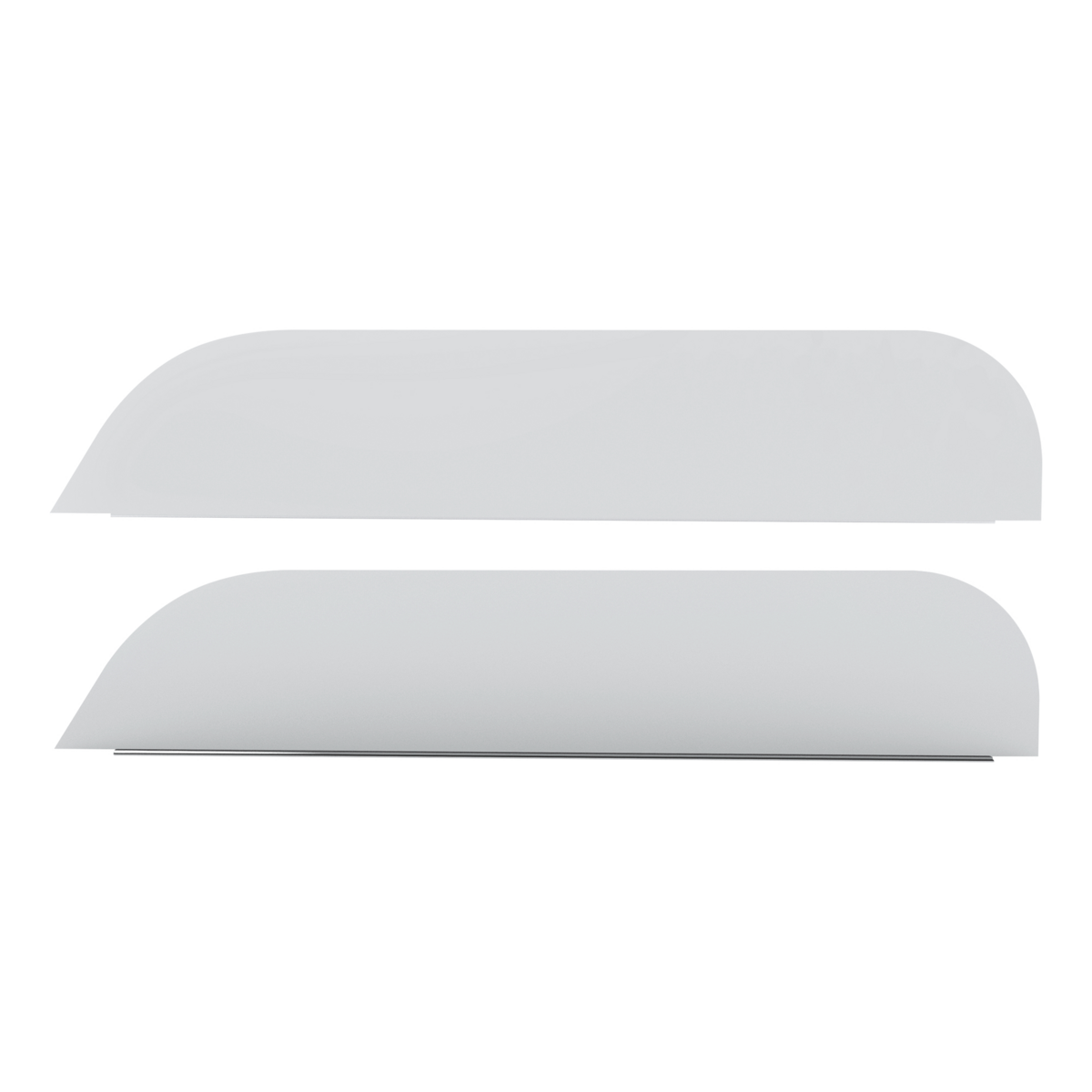 430 Stainless Steel 5.5" Chop Top Window Trim For 2021-2026 Western Star 49X SBA Low Roof (Pair)