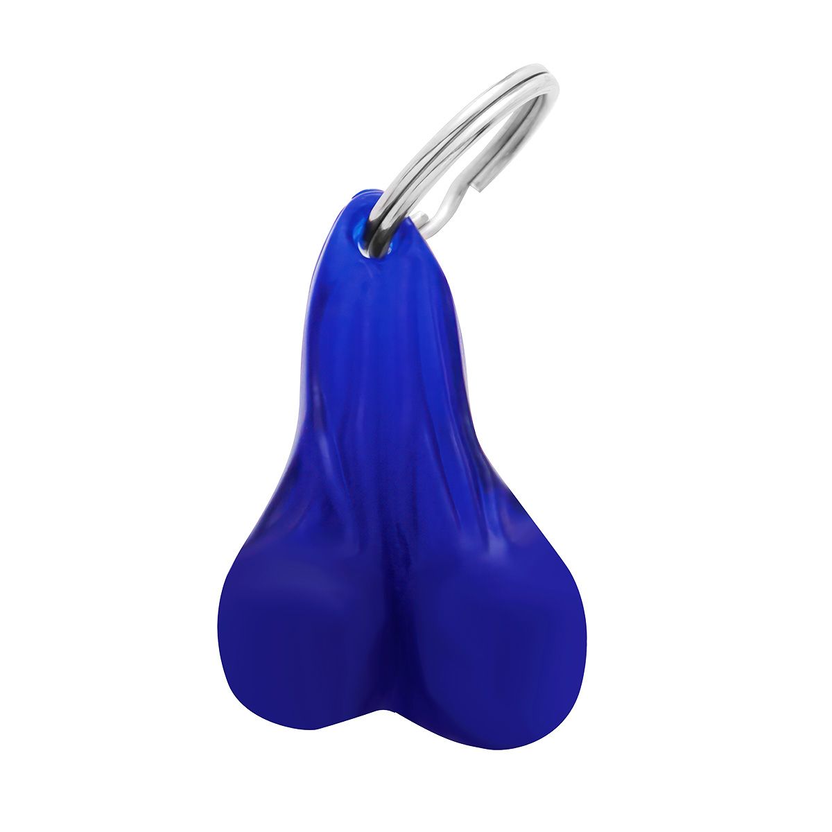 2-1/2" Small Plastic Low-Hanging Balls Novelty Keychain - Blue