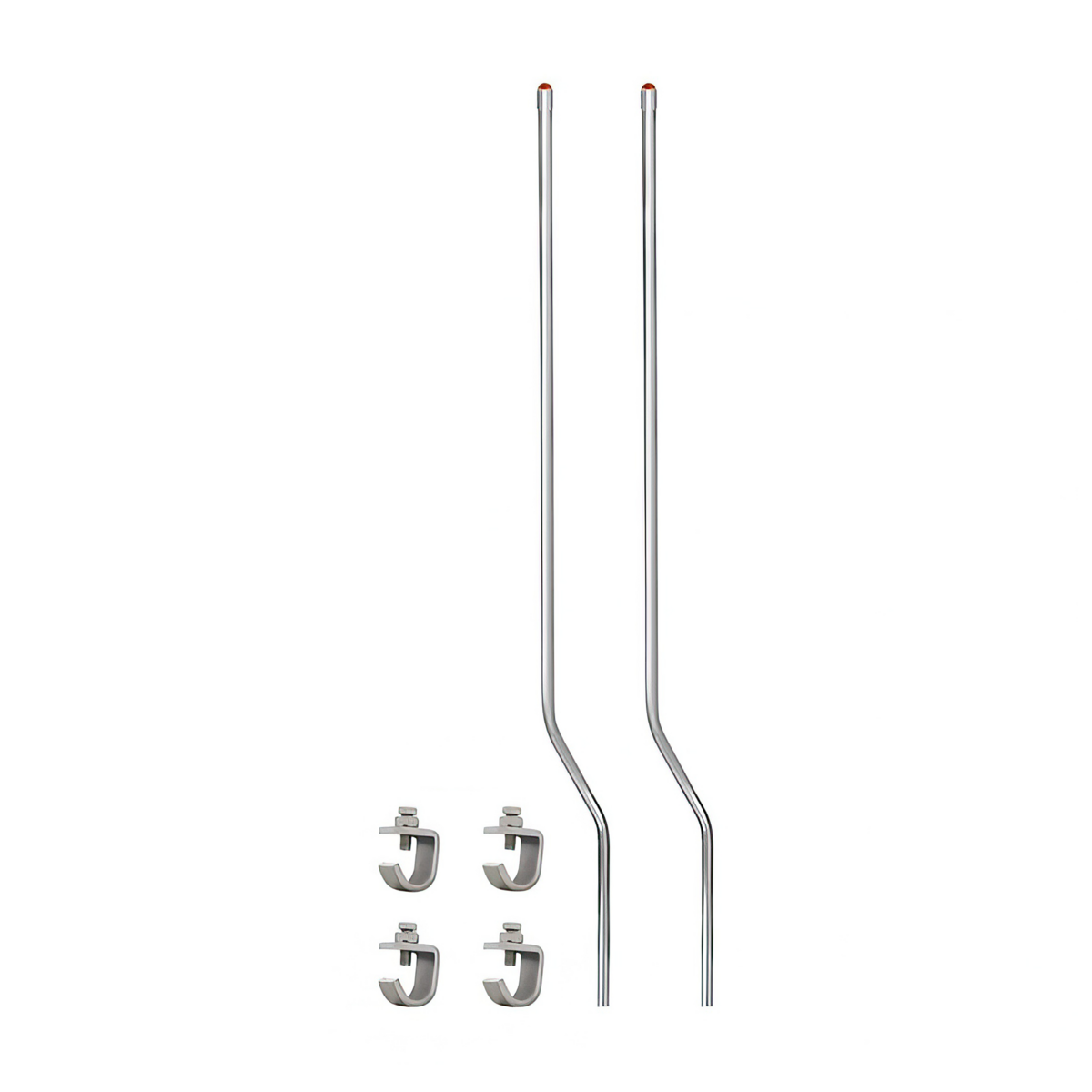 truck.upauto.com: Stainless Bumper Guide Kit With Dome Lens Top - Amber ...