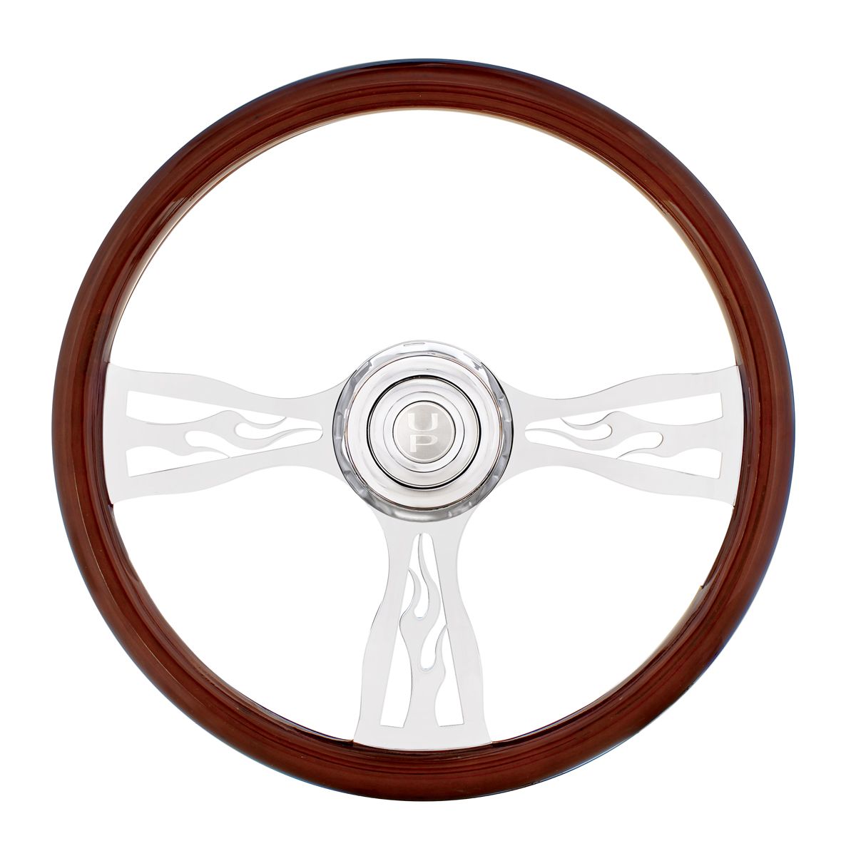 18" Flame Steering Wheel With Hub & Horn Kit  - Freightliner 1989-July 2006