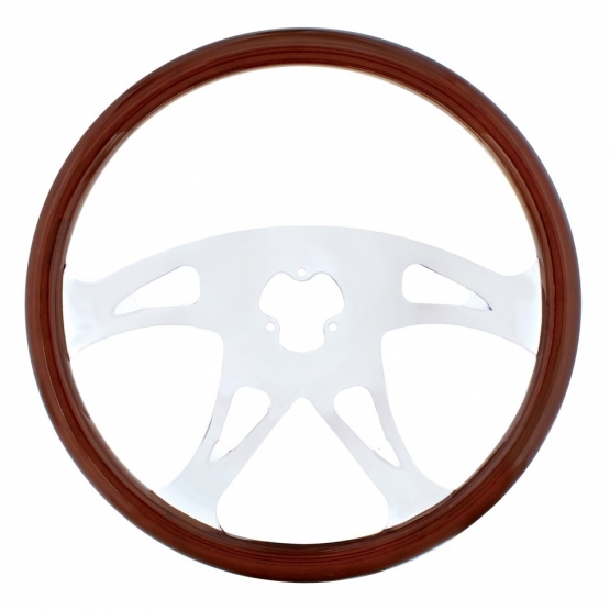 18" Chrome Boss Steering Wheel