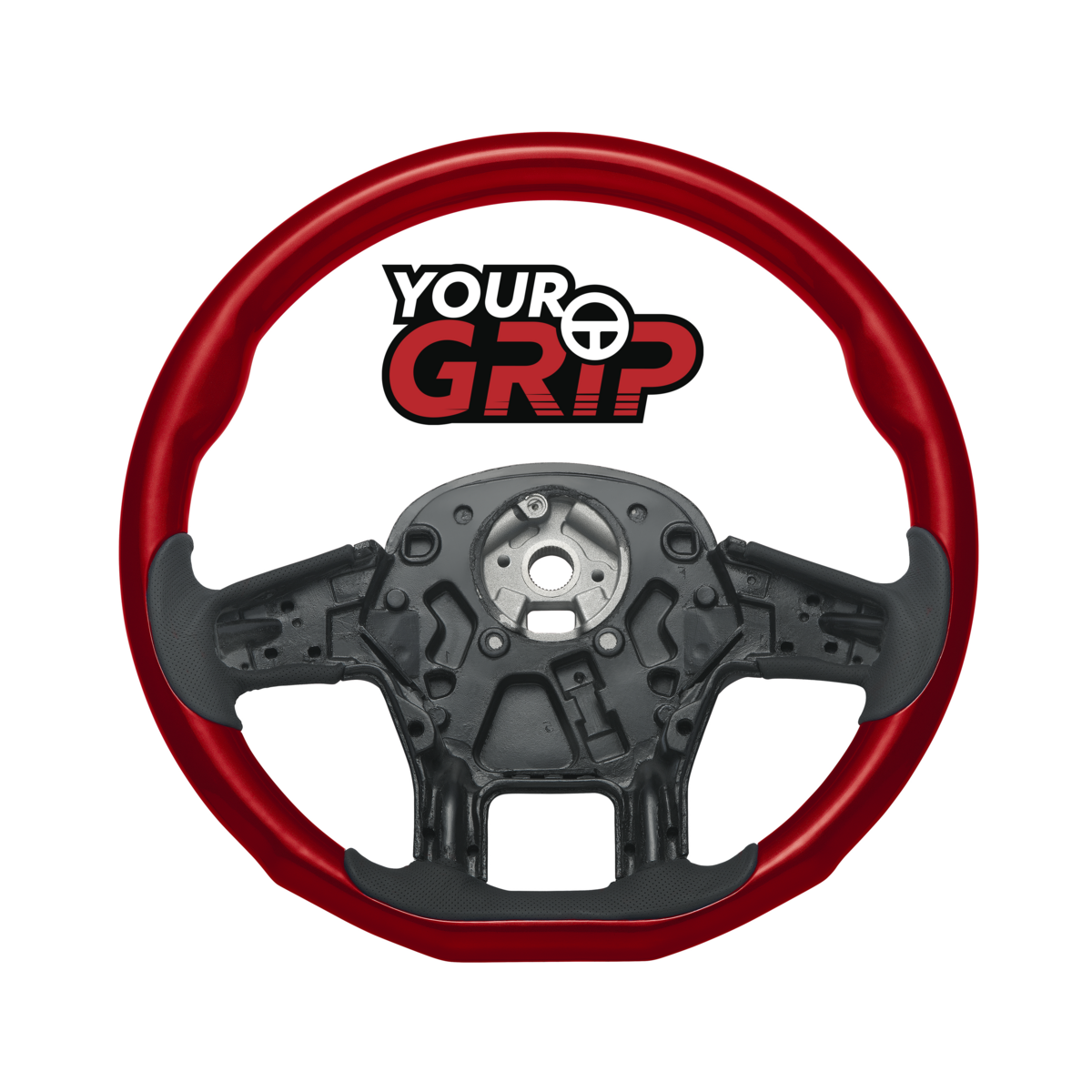 18" YourGrip Wood Candy Color Steering Wheel For 2012-2021 PB 579 & 2013-2021 KW T680-Candy Red