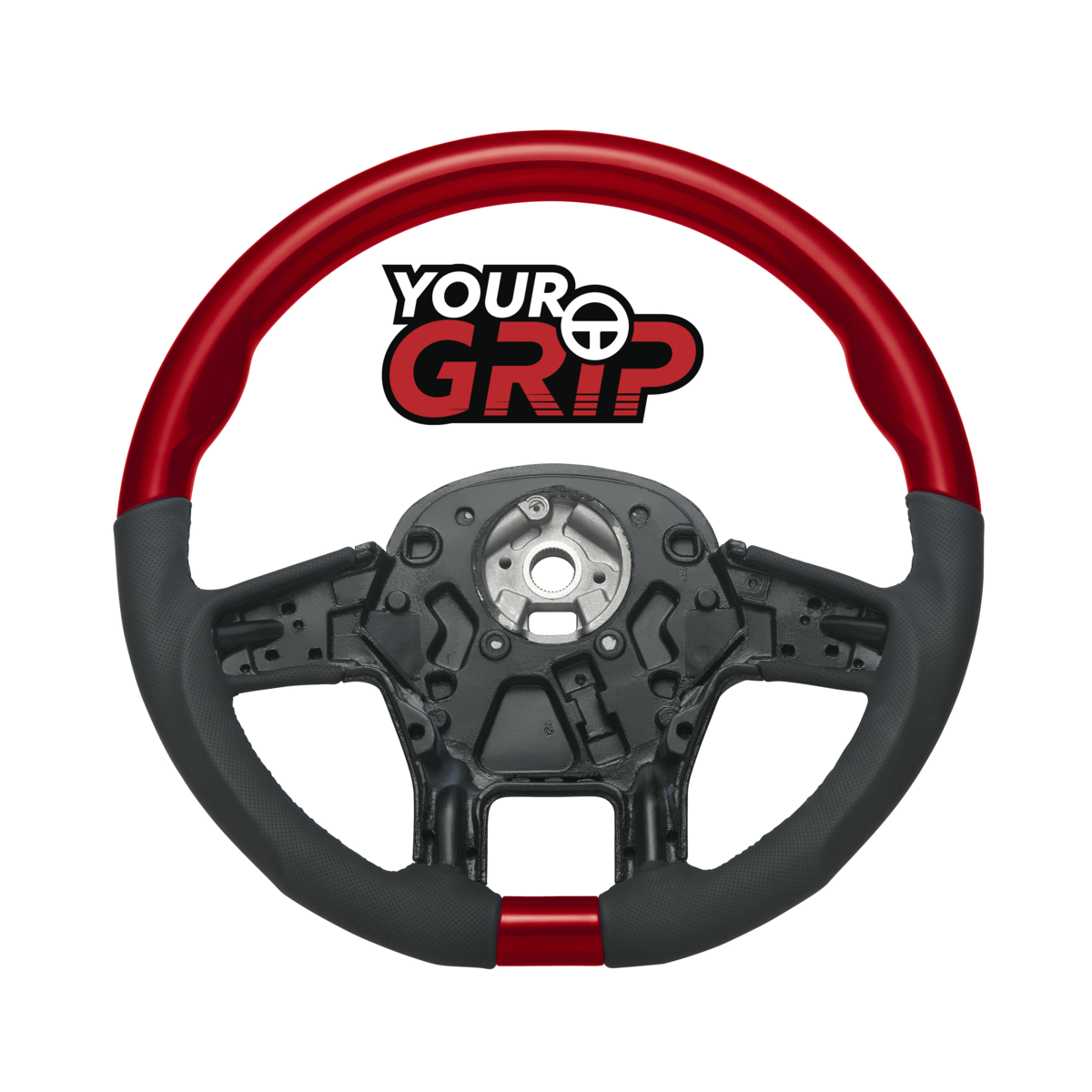 18" YourGrip Leather & Wood Candy Color Steering Wheel For 2012-2021 PB 579&2013-2021 KW T680-Candy