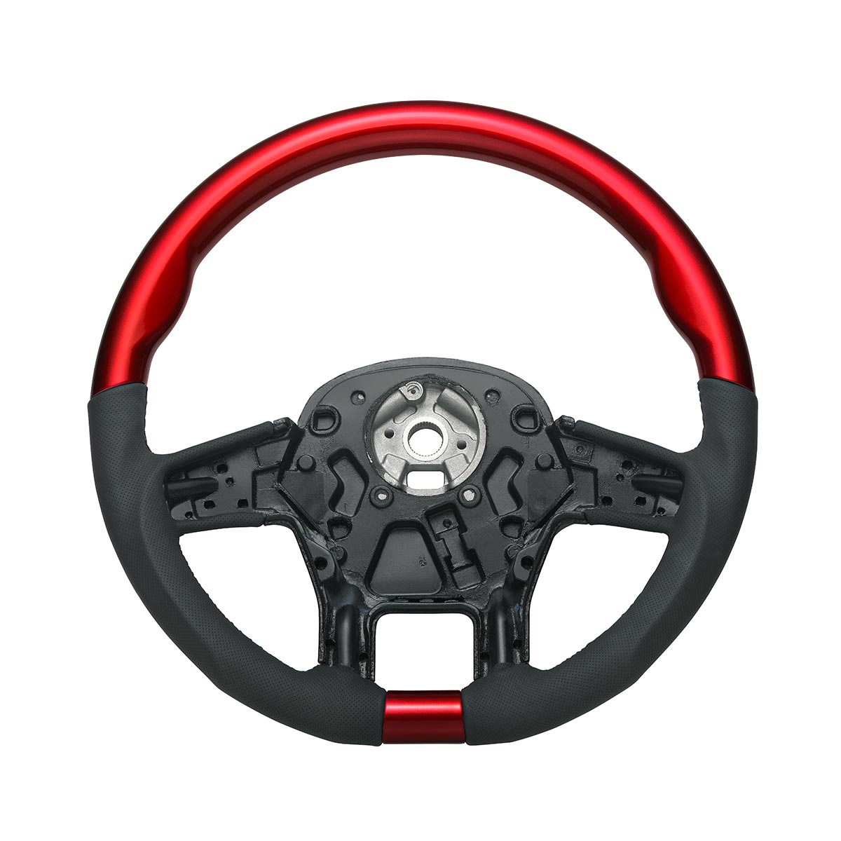 18" YourGrip Leather & Wood Candy Color Steering Wheel For 2012-2021 PB 579&2013-2021 KW T680-Candy