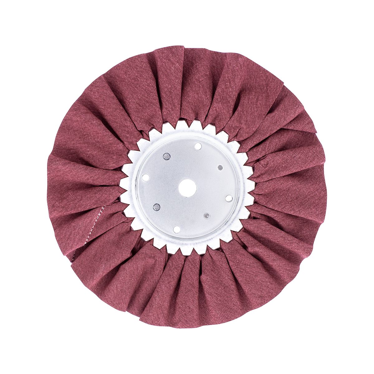 8" Red Treated Airway Buff - 5/8" & 1/2" Arbor
