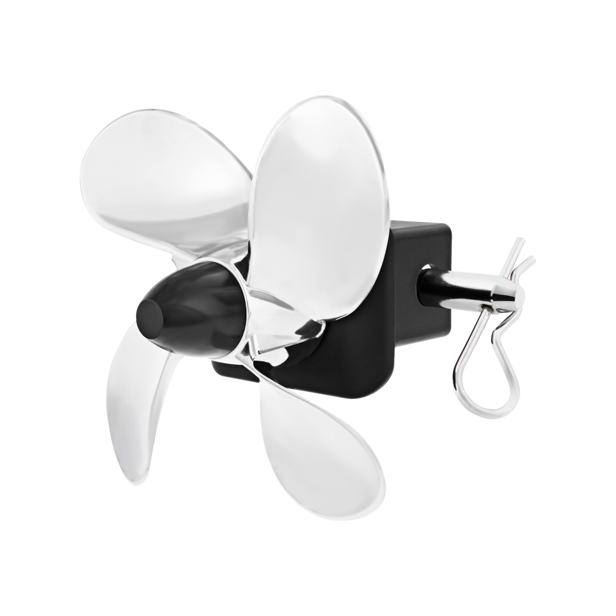 Spinning Propeller Hitch Cover For 2" X 2" Trailer Hitch Receiver With Locking Pin