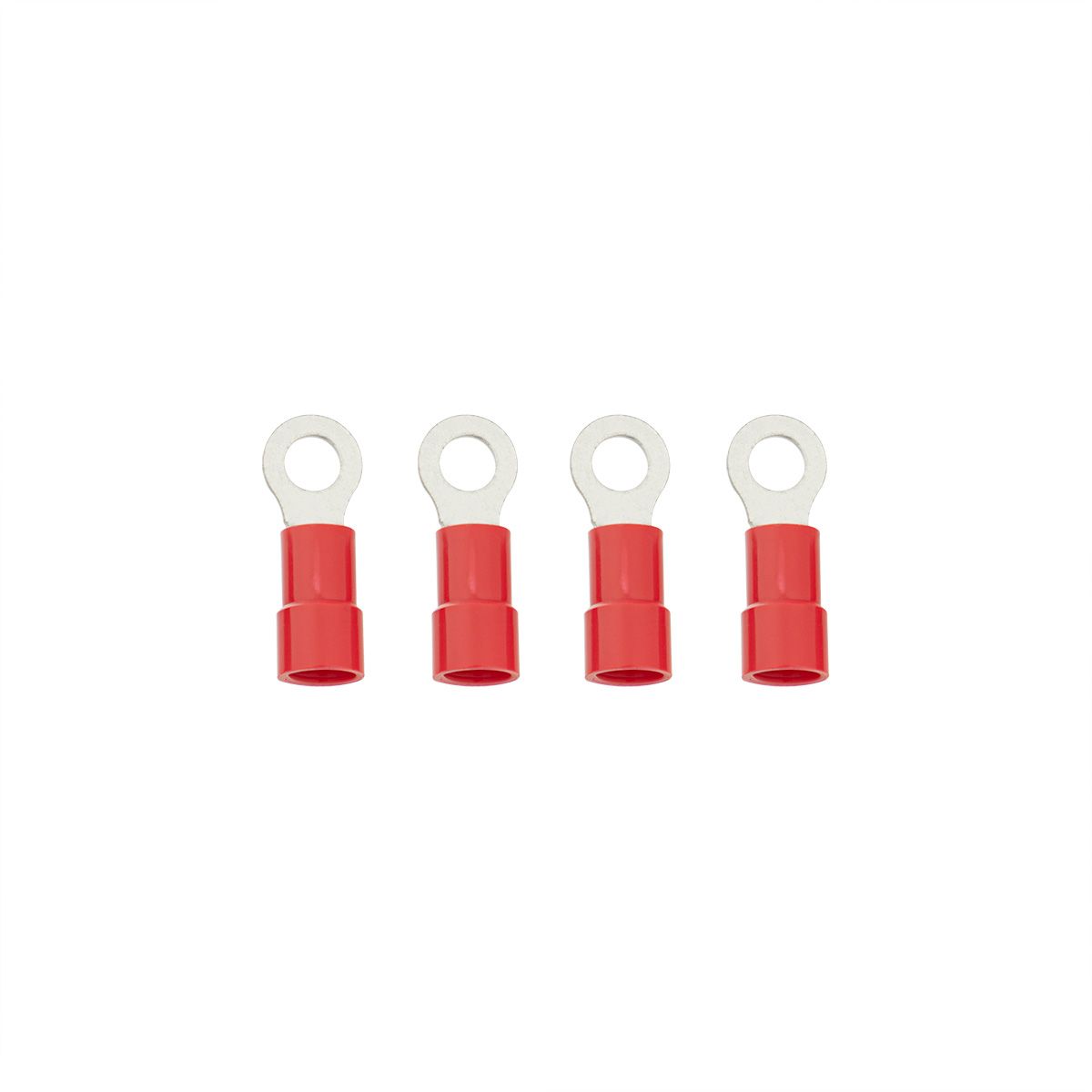 8 AWG 1/4" Stud HD Vinyl Ring Terminal (4-Pack)