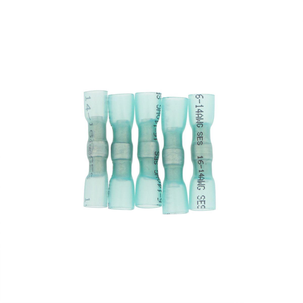 16-14 AWG CSS Heat Shrink Butt Connector - Blue (5-Pack)
