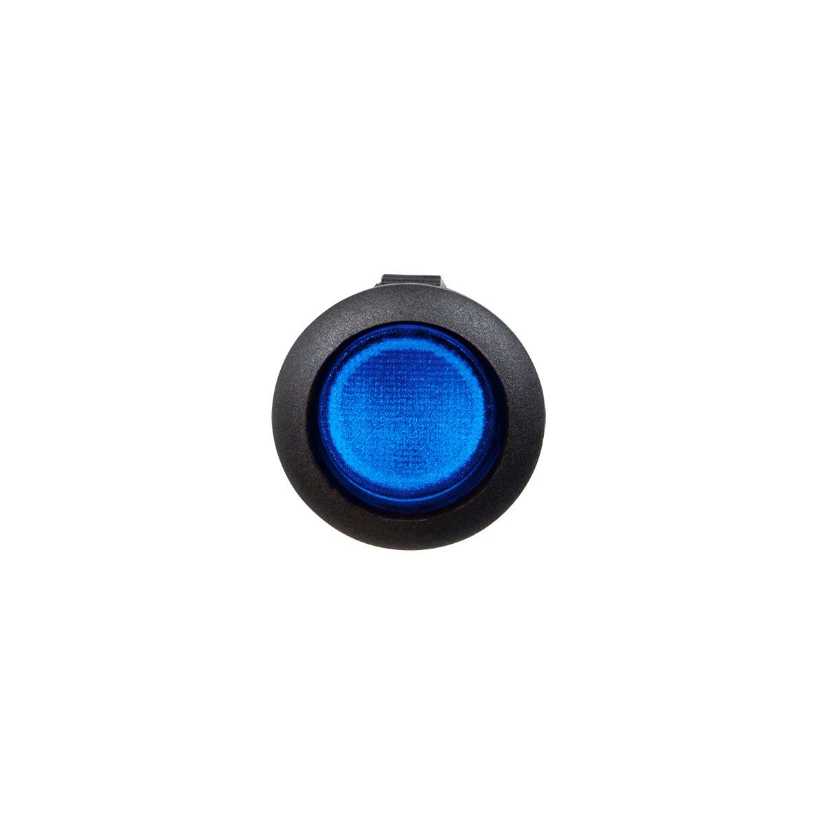 Blue Illum Round Rocker 10 Amp 12V On/Off 1/2" Dia. 1 Pc.