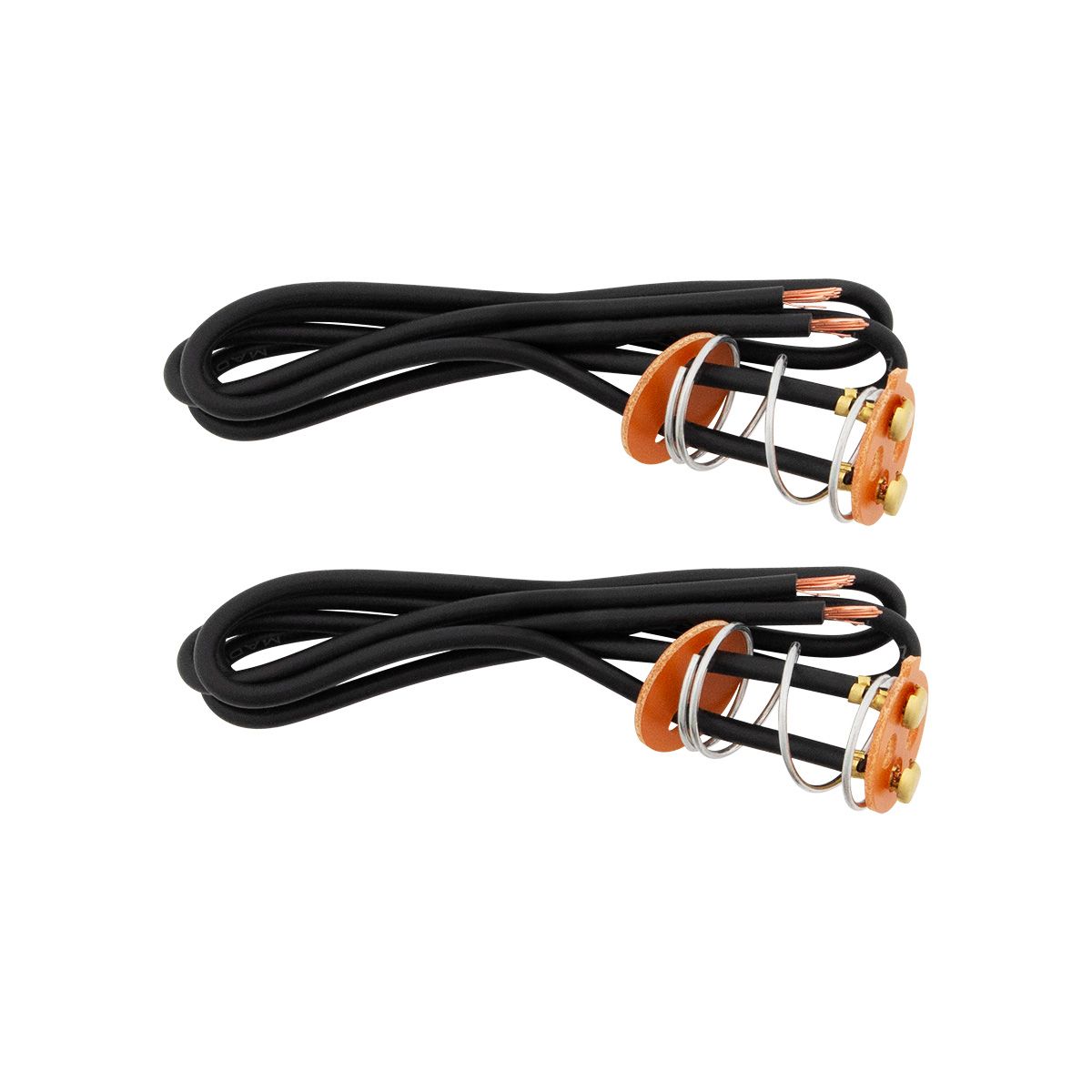 2-Wire Universal Double Contact Light Socket Base w/ Fiber Washers & Tension Spring, 2 Pcs.