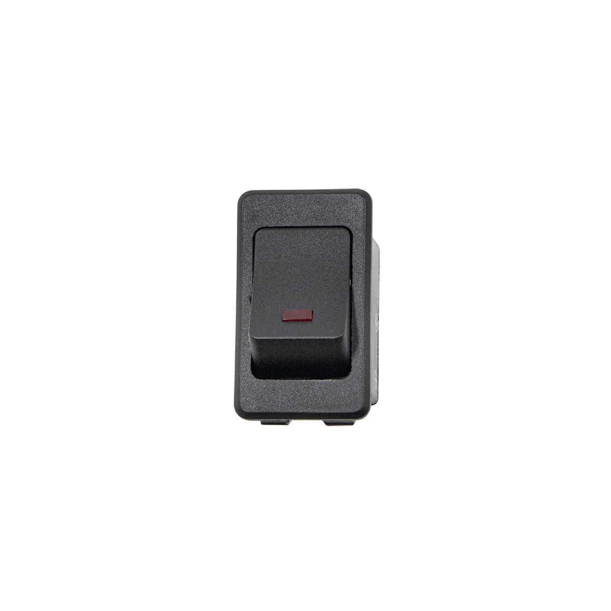 Black Rocker w/Red LED 16 Amp 12V S.P.S.T. On/Off 1 Pc.