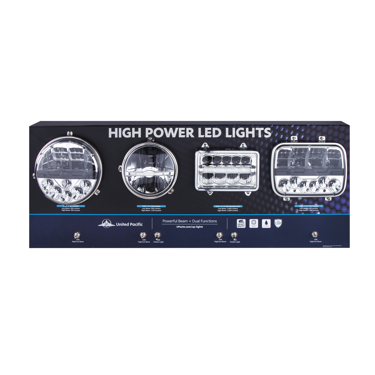 United Pacific Light Display - 7", 5-3/4", 4"x6", 5"x7"