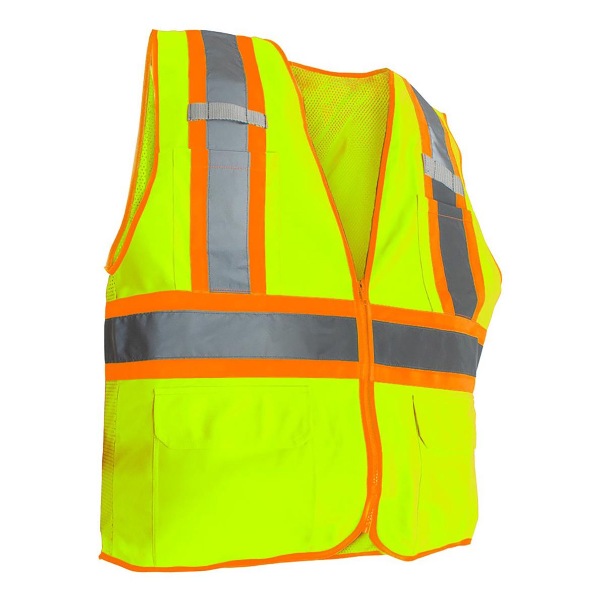 RigGear High Visibility Reflective Yellow Safety Vest-Medium