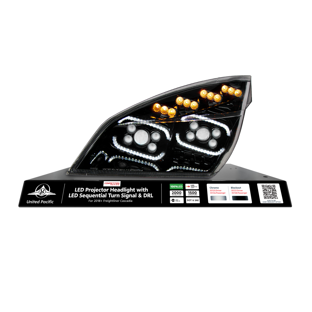 United Pacific Freightliner Cascadia Modular Headlight Display-35727