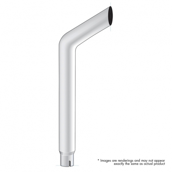 6" Bull Reduce To 5" ID Bottom Exhaust - 108" L