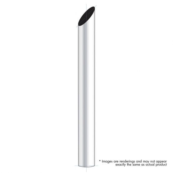 7" Mitred Plain Bottom Exhaust - 96" L