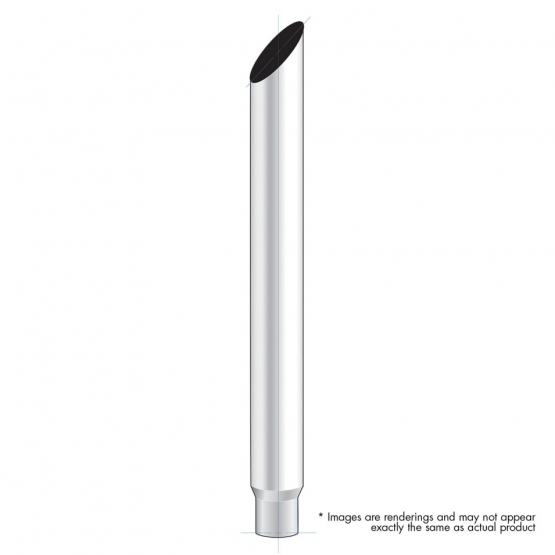 7" Mitred Reduce To 5" O.D. Bottom Exhaust - 36" L