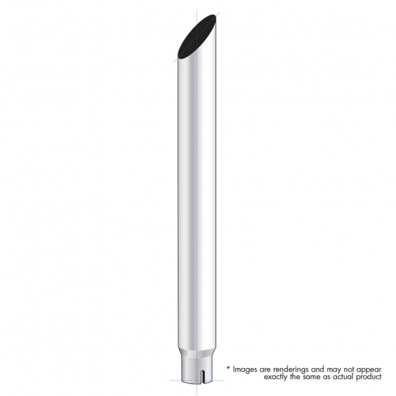 7" Mitred Reduce To 5" I.D. Bottom Exhaust - 96" L
