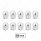 1-1/2" x 2-1/4" Chrome Steel Pointed Nut Covers (10-Pack)