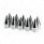 33mm X 4-1/8" Chrome Plastic Spike Nut Covers - Thread-On (Box of 10)