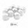1-1/8" x 1-1/4" Chrome Steel Standard Nut Covers (10-Pack)