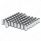 1-1/2" X 3" Chrome Plastic Pointed Nut Covers - Push-On (Color Box of 60)