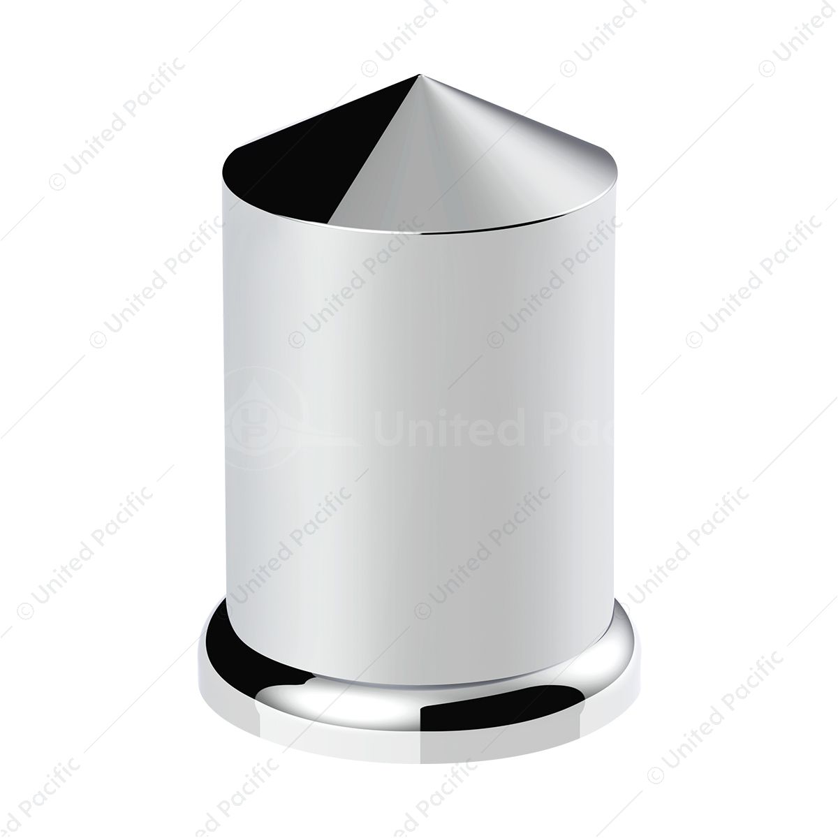 1-1/2" X 3" Chrome Plastic Pointed Nut Cover - Push-On (Bulk)