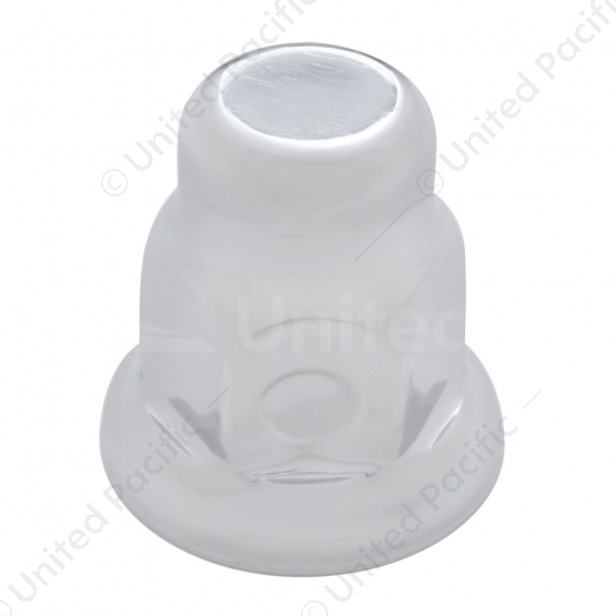 33mm X 2" Chrome Steel Tall Nut Cover With Flange