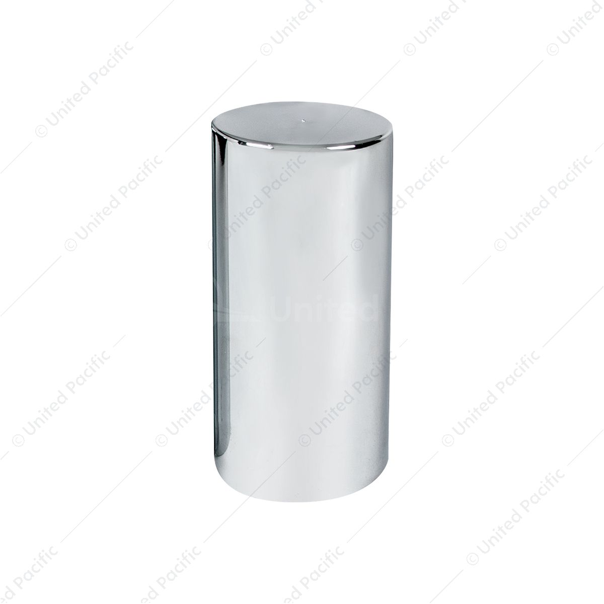 33mm X 4-1/4" Chrome Plastic Tall Cylinder Nut Cover - Thread-On (Bulk)