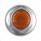 33mm X 2" Chrome Steel Reflector Nut Cover With Flange - Amber
