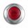 33mm X 2" Chrome Steel Reflector Nut Cover With Flange - Red