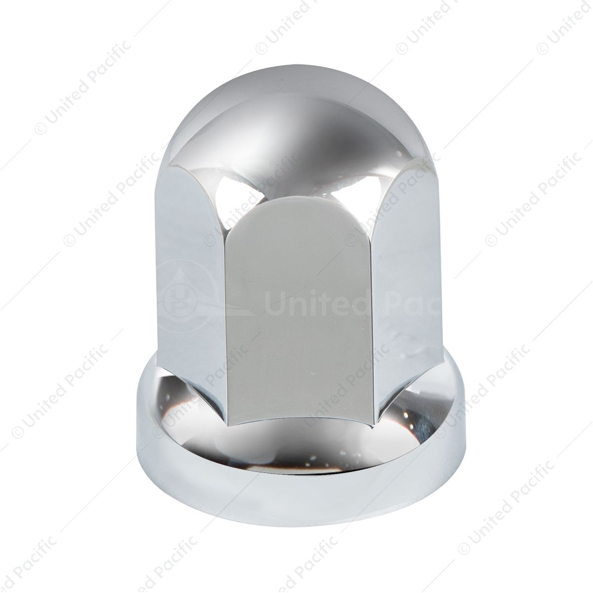 33mm X 2-7/16" Chrome Plastic Standard Nut Cover With Flange - Push-On (Bulk)