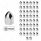 11/16" X 1-5/16" Chrome Plastic Bullet Nut Cover - Push-On (50-Pack)