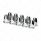 33mm X 2-3/4" Chrome Plastic Original Nut Covers - Thread-On (Box of 10)