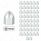 9/16" x 15/16" Chrome Plastic Bullet Nut Covers - Push-On (50-Pack)