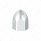 1/2" X 15/16" Chrome Plastic Bullet Nut Cover - Push-On