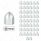 1/2" X 15/16" Chrome Plastic Bullet Nut Cover - Push-On (50-Pack)
