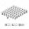 7/16" x 3/4" Chrome Plastic Bullet Nut Covers - Push-On (50-Pack)