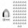3/4" X 1 3/8" Chrome Plastic Bullet Nut Cover - Push-On (50-Pack)